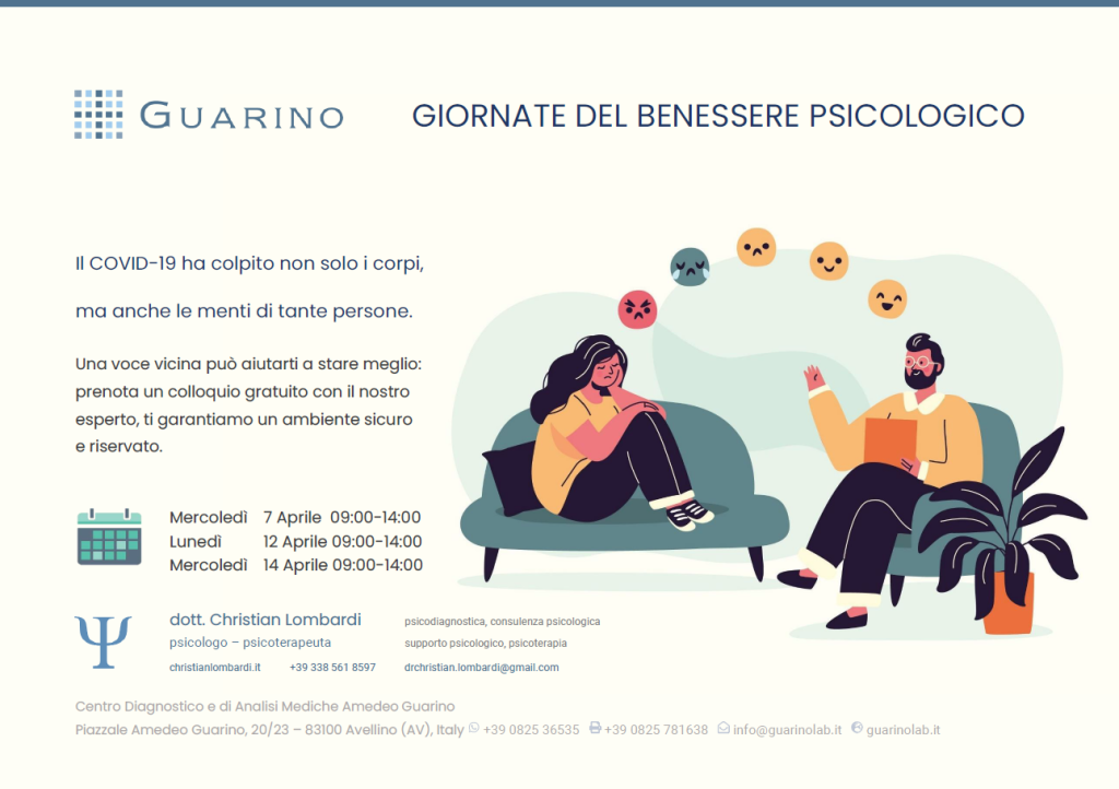 Giornate del benessere psicologico gratuite